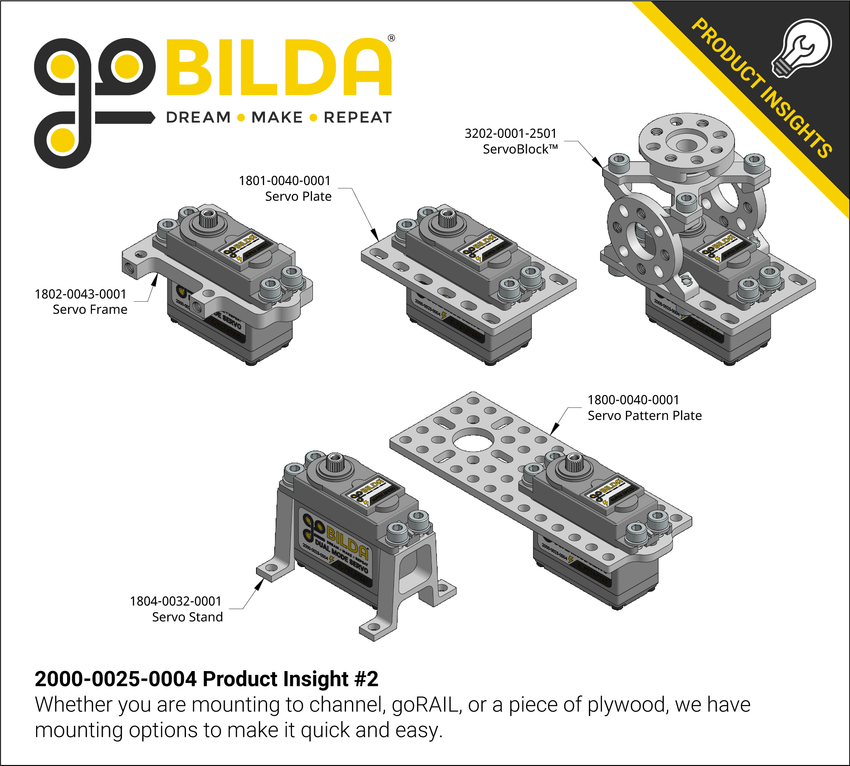 2000 Series Dual Mode Servo (254, Super Speed) goBILDA