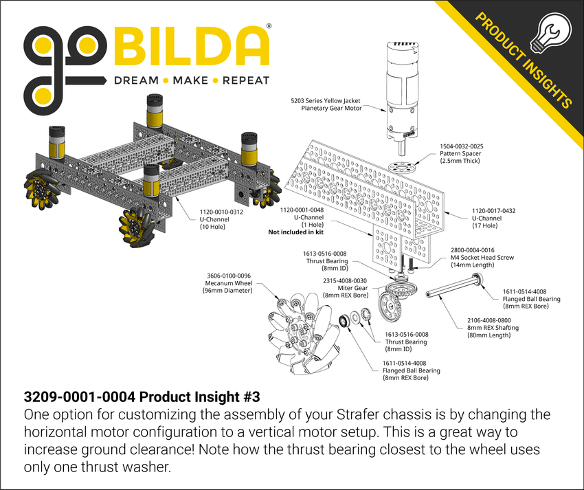 Strafer Kit Strafer Chassis Kit V4 - goBILDA