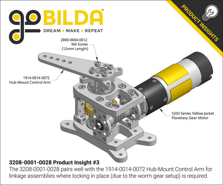 Super Duty Worm Drive Pan Kit (281 Ratio) goBILDA