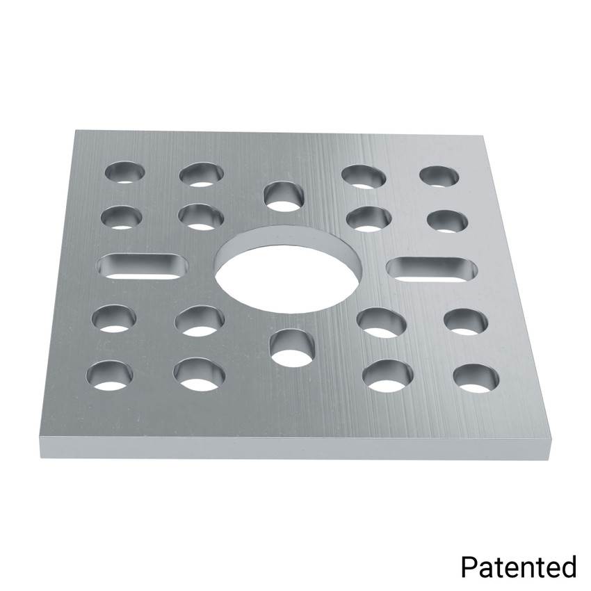One Pattern Plate 1123 Series Pattern Plate (1 x 1 Hole, 43 x 48mm) - goBILDA