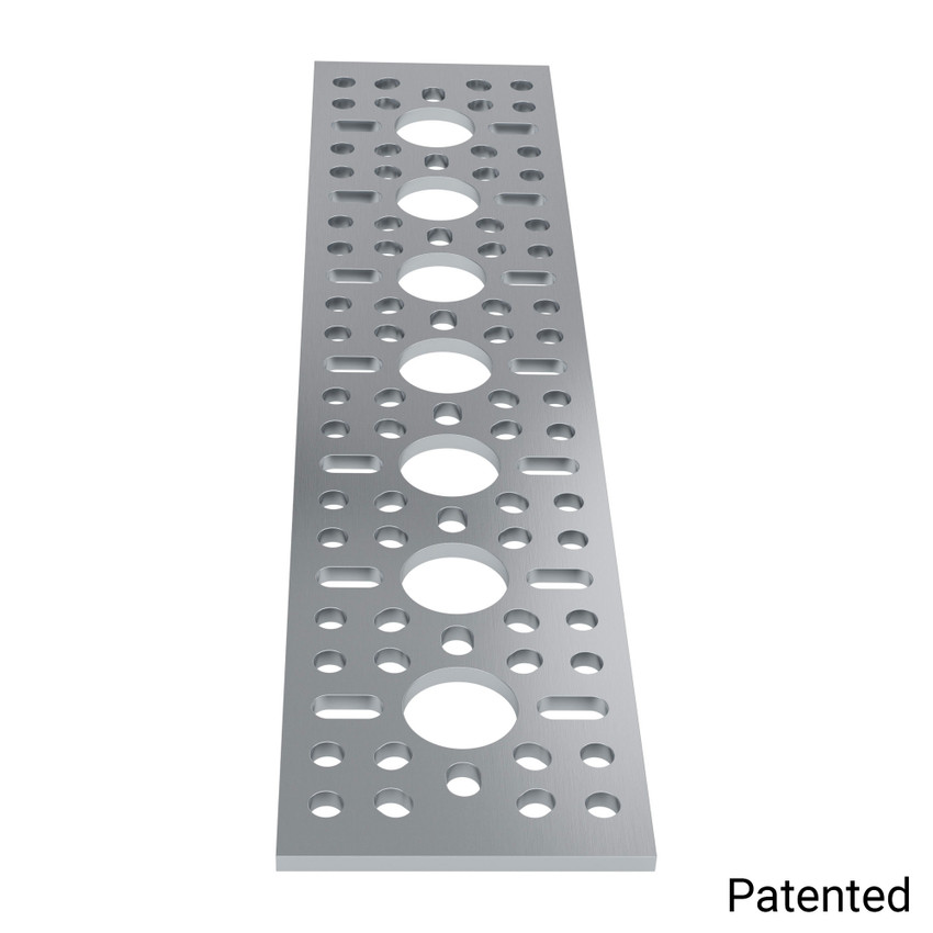 1123 Series Pattern Plate (1 x 7 Hole, 43 x 192mm) - goBILDA