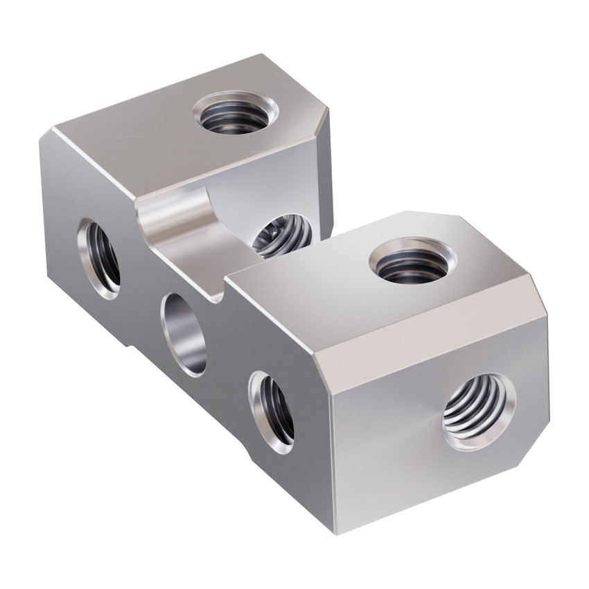 1205 Series Dual Block Mount (2-1) - 2 Pack - goBILDA