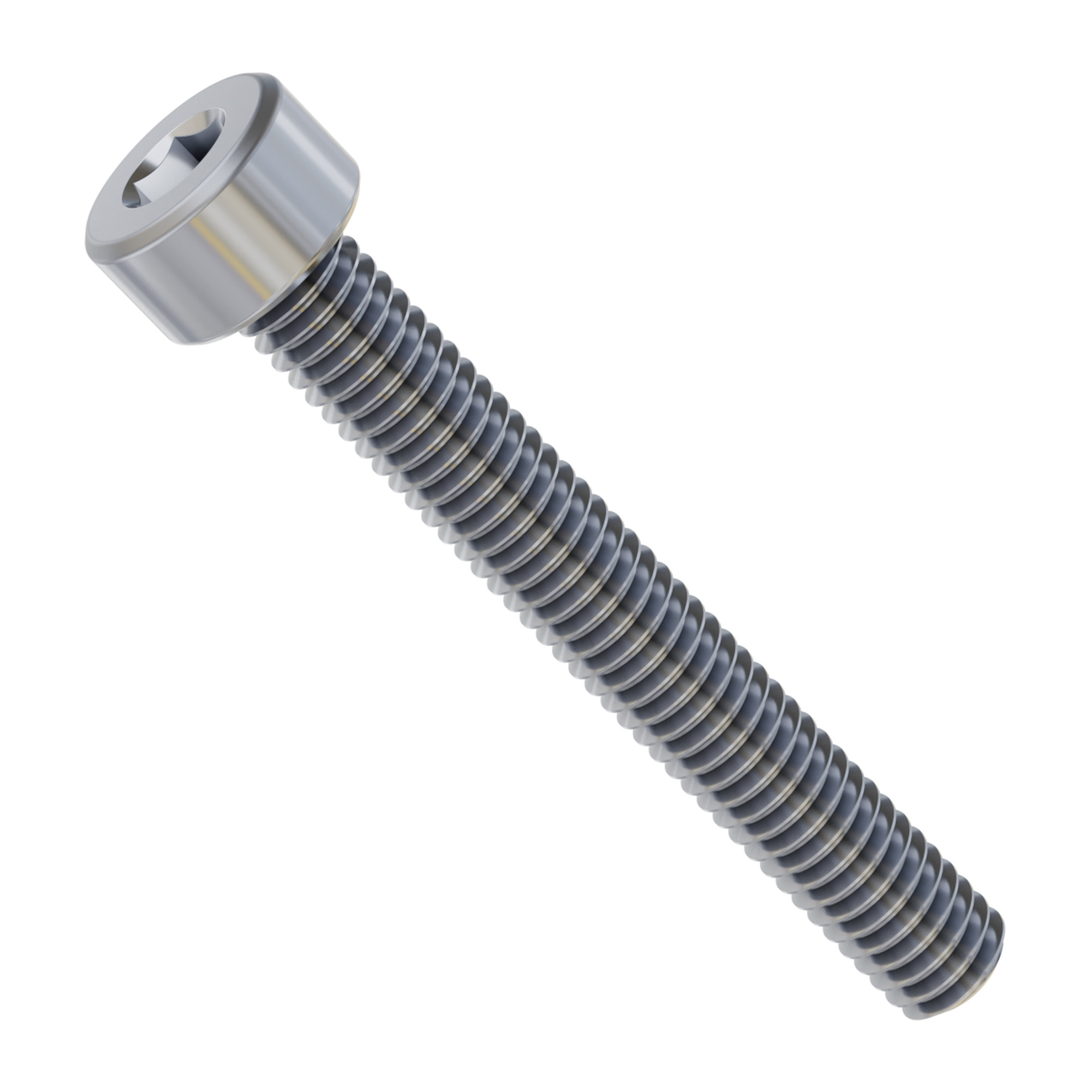 2800 Series Zinc-Plated Steel Socket Head Screw (M4 x 0.7mm, 30mm Length) -  25 Pack