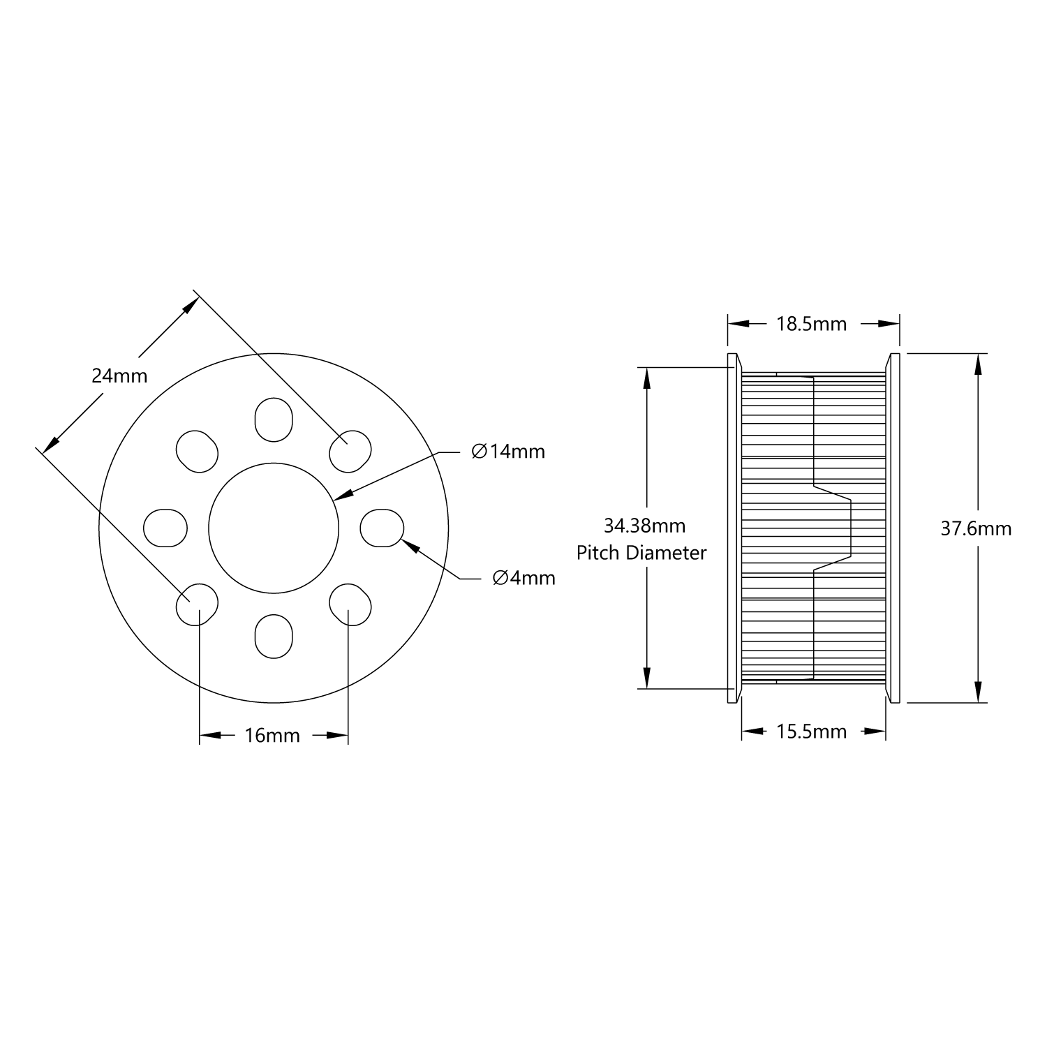 htd belt pulley