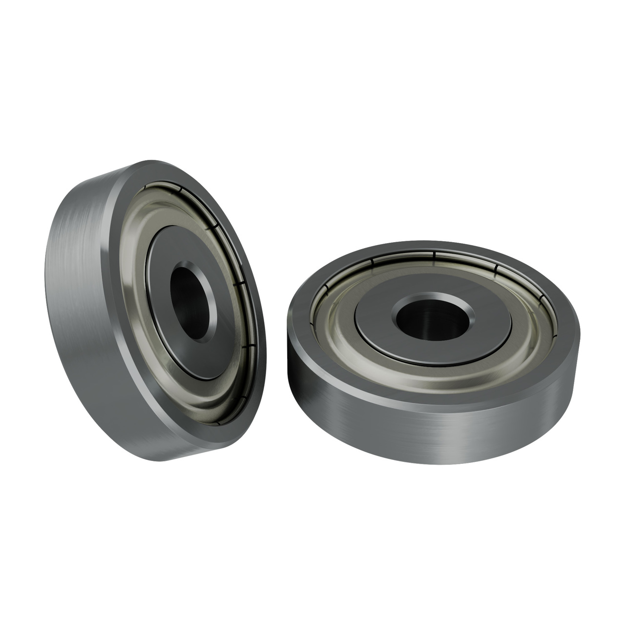 1600 Series Non-Flanged Ball Bearing (4mm ID x 16mm OD, 4mm Thickness) - 2  Pack - goBILDA