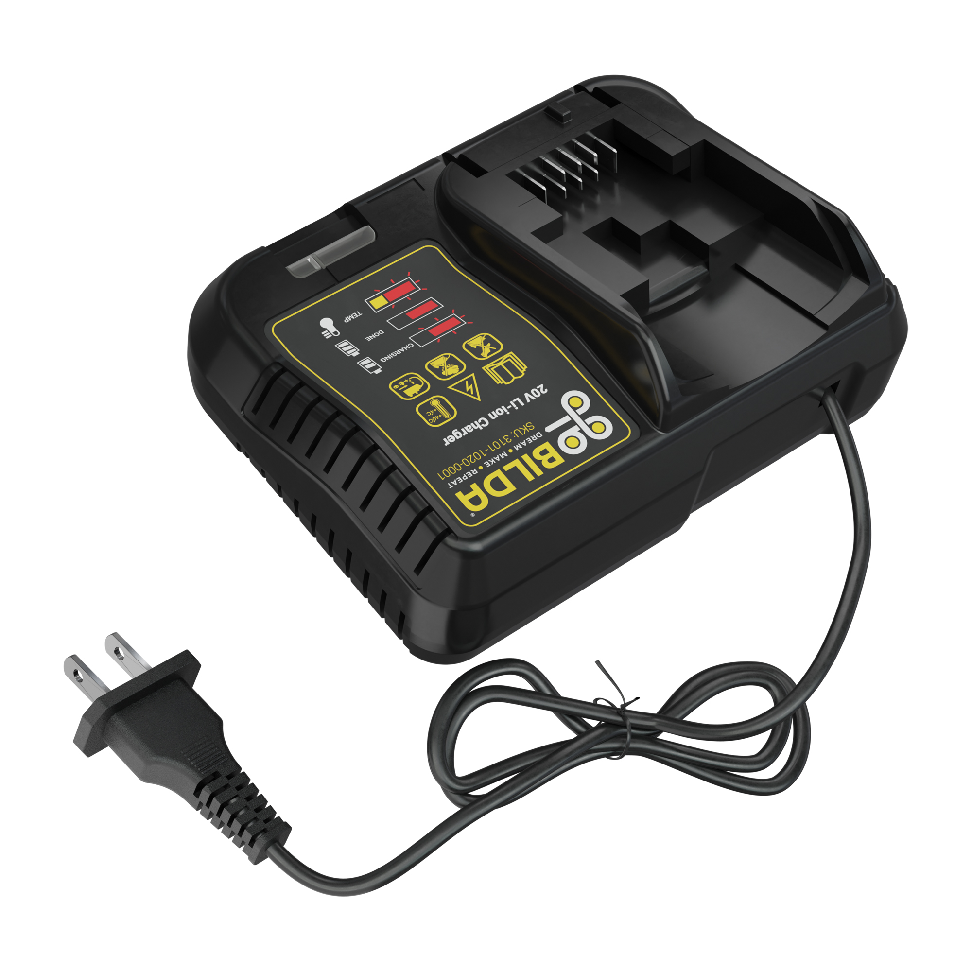 20V Li ion Battery Charger DEWALT 20V MAX Compatible goBILDA