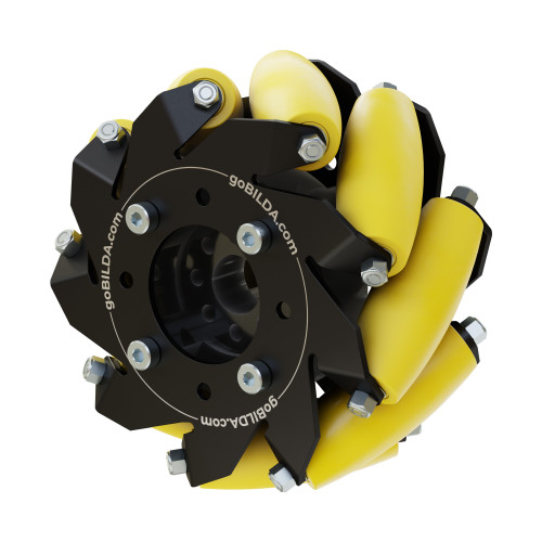 3606 Series Mecanum Wheel (Right Slant, Bearing Supported Rollers