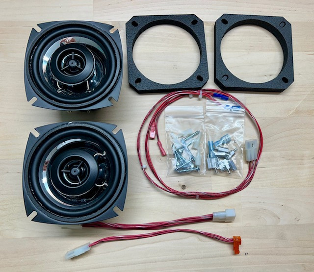 Stern Sam and Whitestar Back Box Speaker Kit 4" CHROME!!