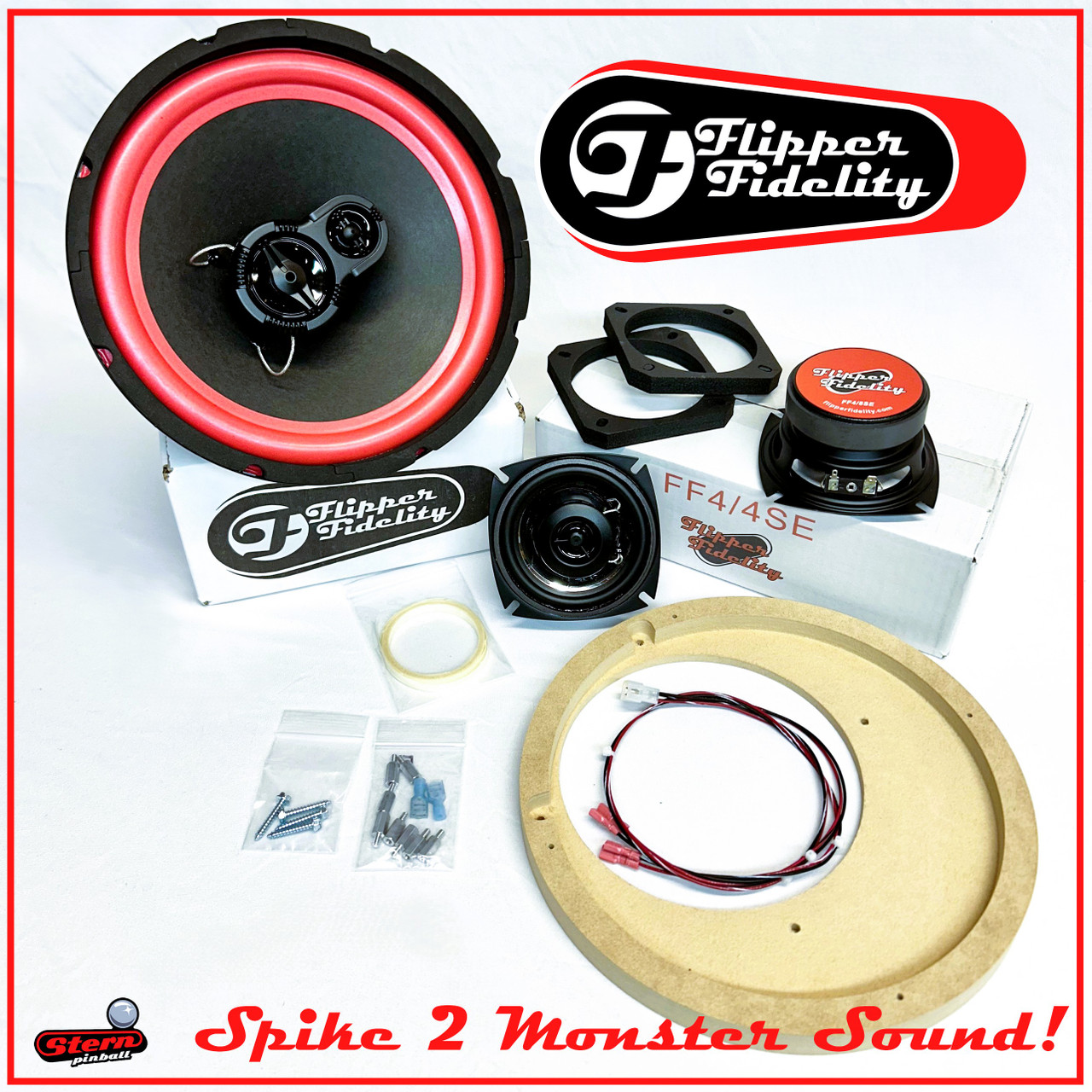 Stern Spike 2 Complete 10" 3 way Speaker System.  MONSTER SOUND!