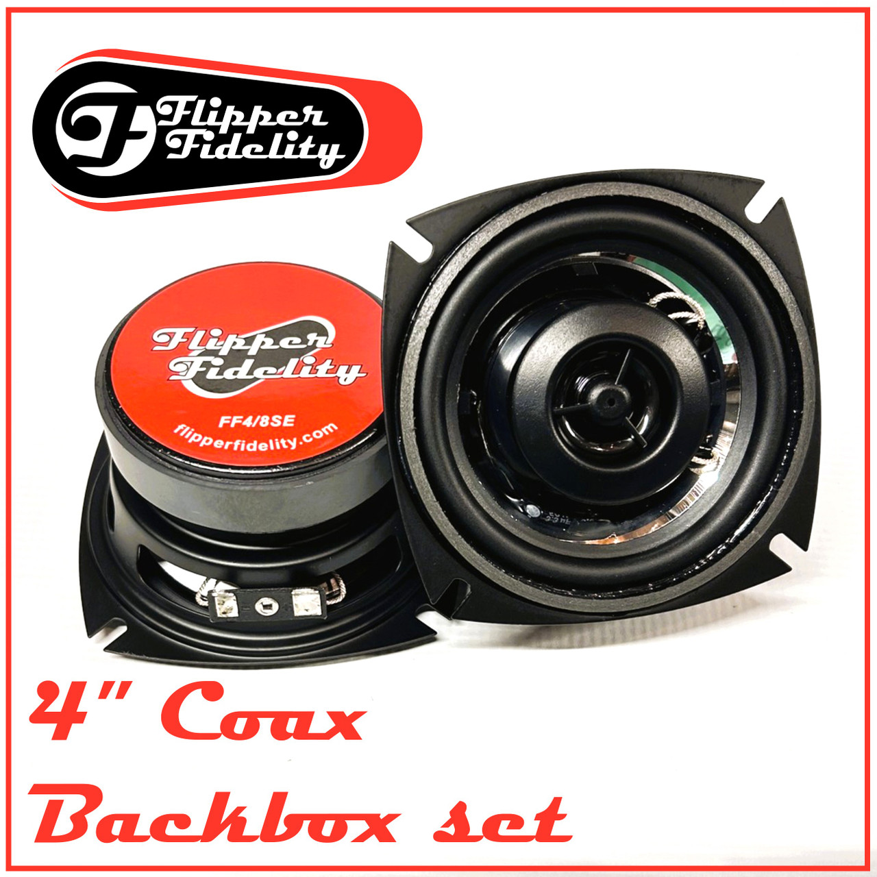 Flipper Fidelity FF4 4" 2-way Speaker 4 OR 8ohm. Choose your cone color