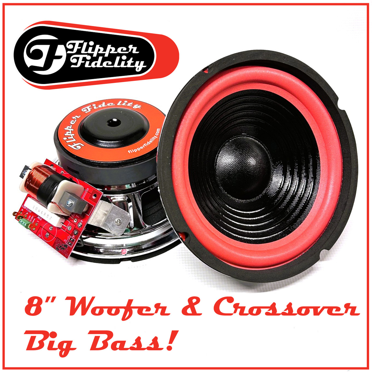 Flipper Fidelity 8" Woofer with Cross Over
