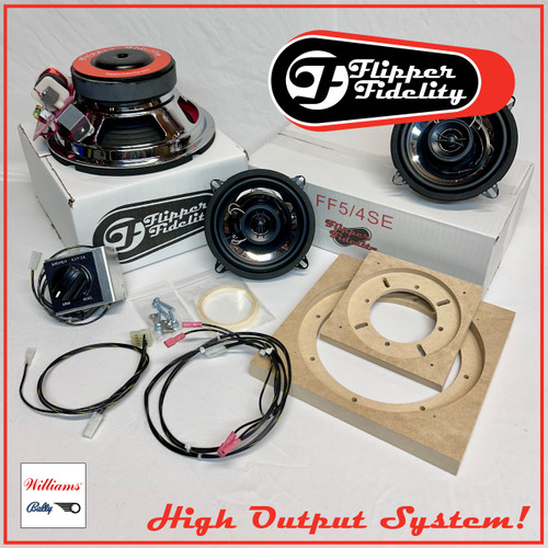 Williams/Bally Complete Speaker System for WPC89 Machines 8" BIG BASS WOOFER