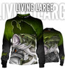 Living Large Men's Long Sleeve Fishing Jersey - Largemouth