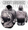 Mighty Sturgeon Men's Fishing Hoodie - Sturgeon