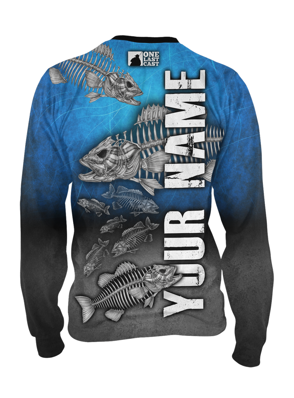 Insidious Bass Men's Fishing Jersey Long Sleeve Smallmouth - Custom