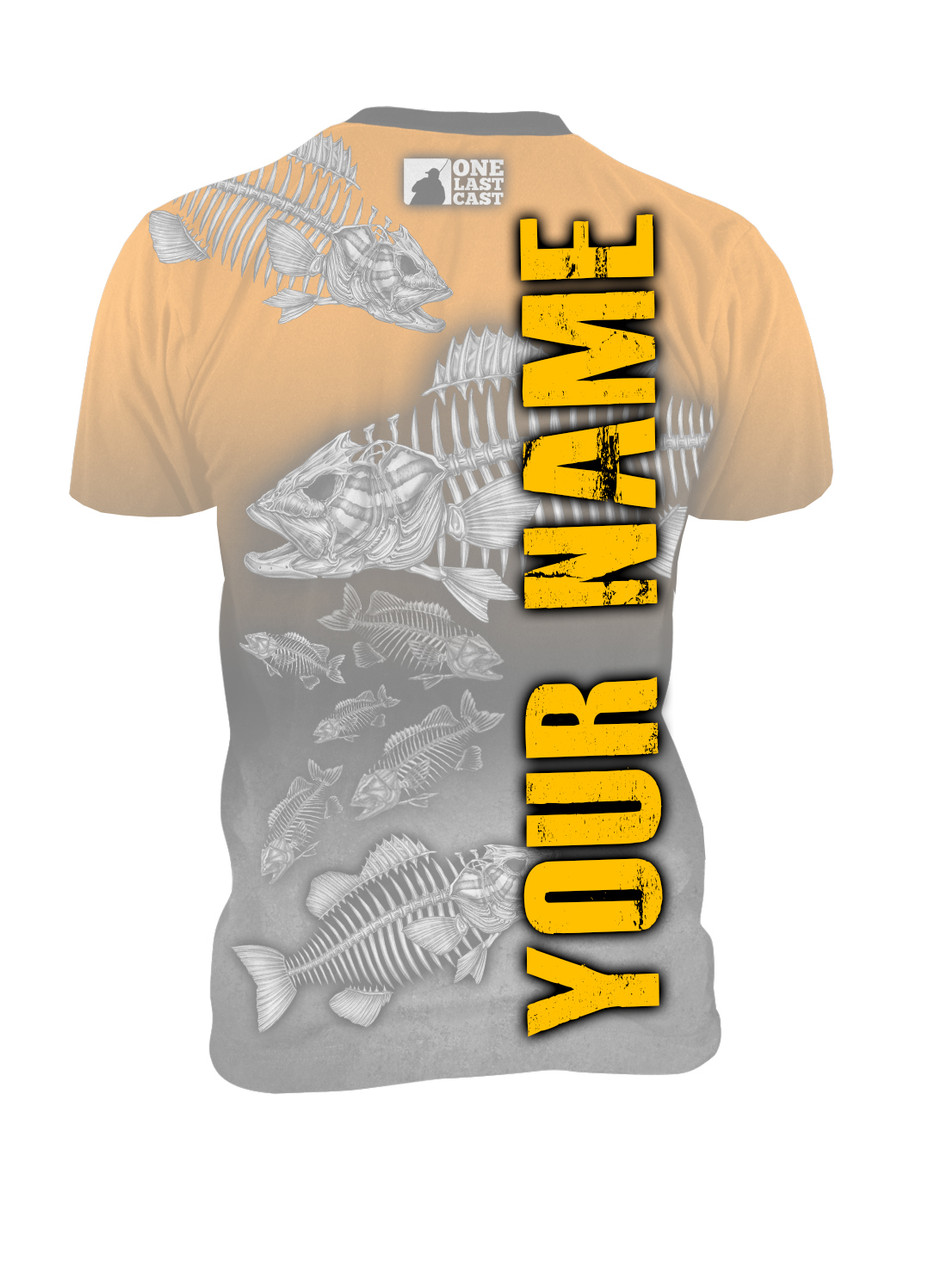 Insidious Bass Men's Fishing Jersey Short Sleeve Smallmouth