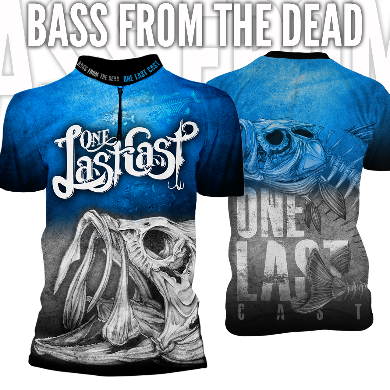 Bass from The Dead Men's Short Sleeve Fishing Jersey - Largemouth