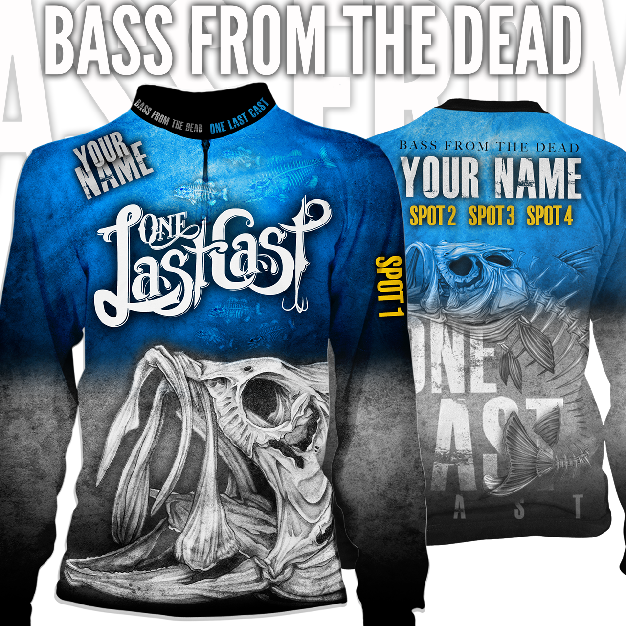 Personalized Bass Fishing Jerseys, Bass Fishing Long Sleeve