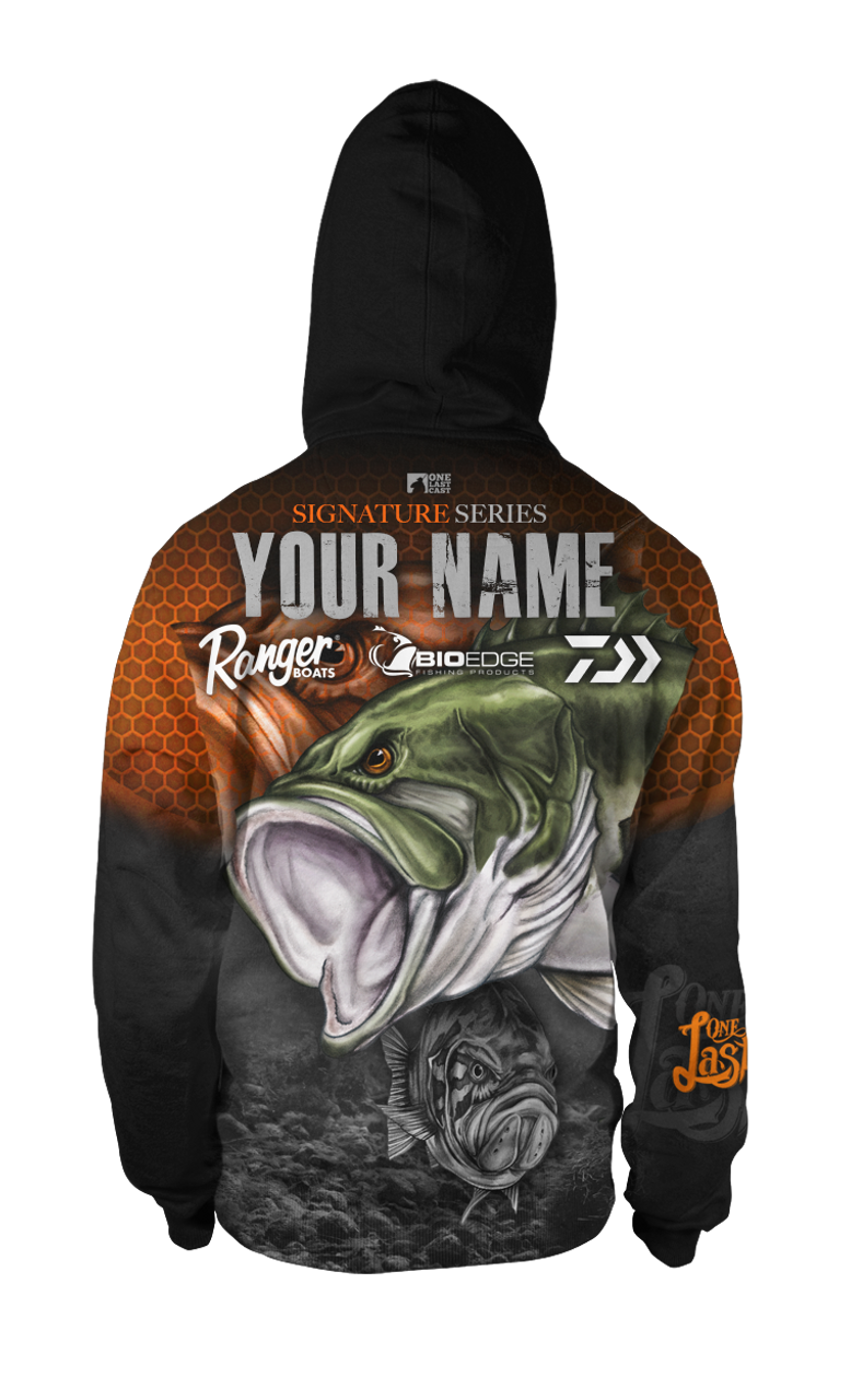 Bass Graphic Fishing Hoodie