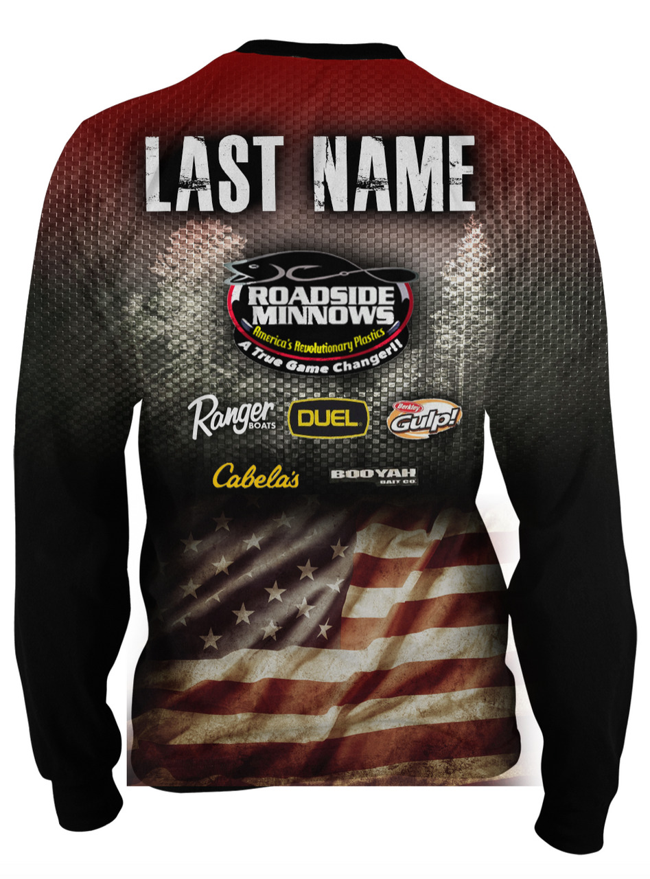 Roadside Minnows Men's Long Sleeve Team Jersey - USA - Custom