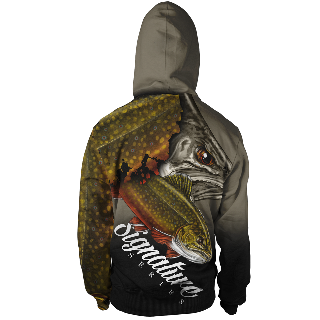 Mighty Brookie Women's Fishing Hoodie - Brook Trout - One Last Cast Gear