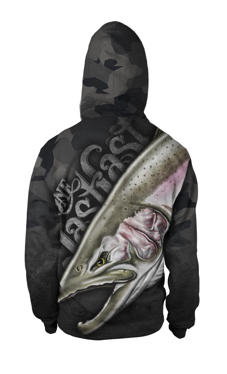 Steelheader Men's Fishing Hoodie - Steelhead - One Last Cast Gear