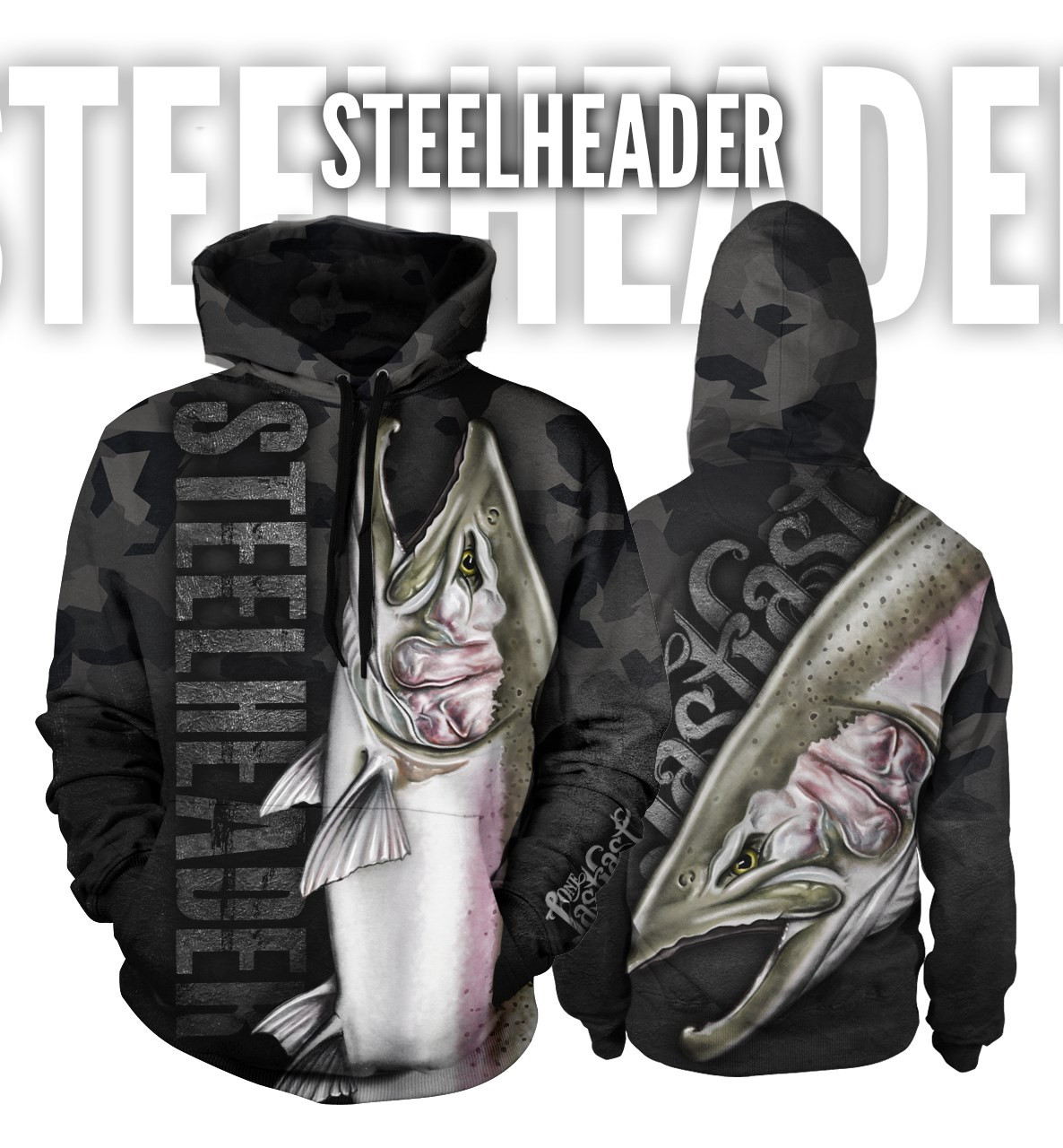 Steelheader Women's Fishing Hoodie 1/4 Zip - Steelhead - One Last Cast Gear