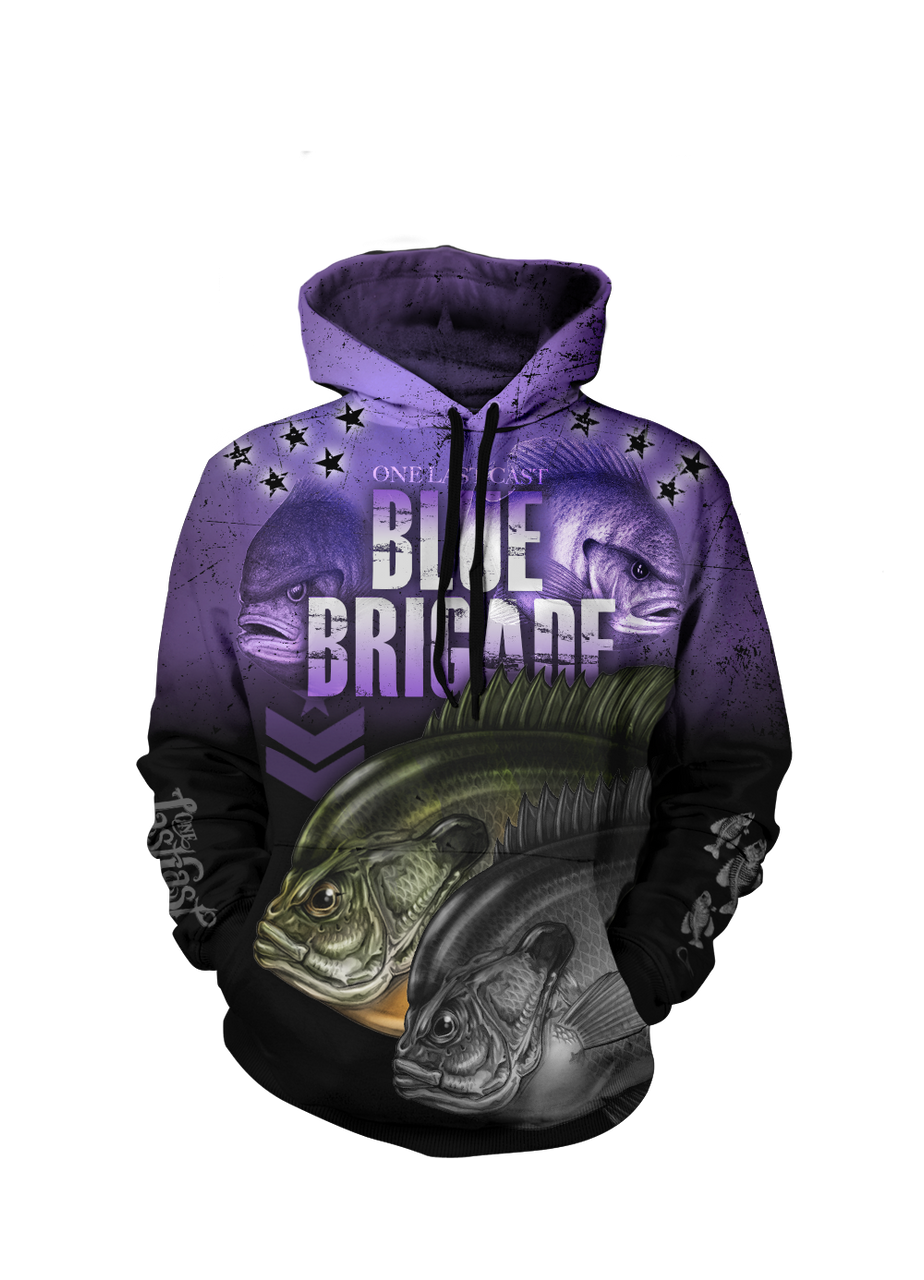 Blue Brigade YOUTH Fishing Hoodie - Bluegill - Purple Haze