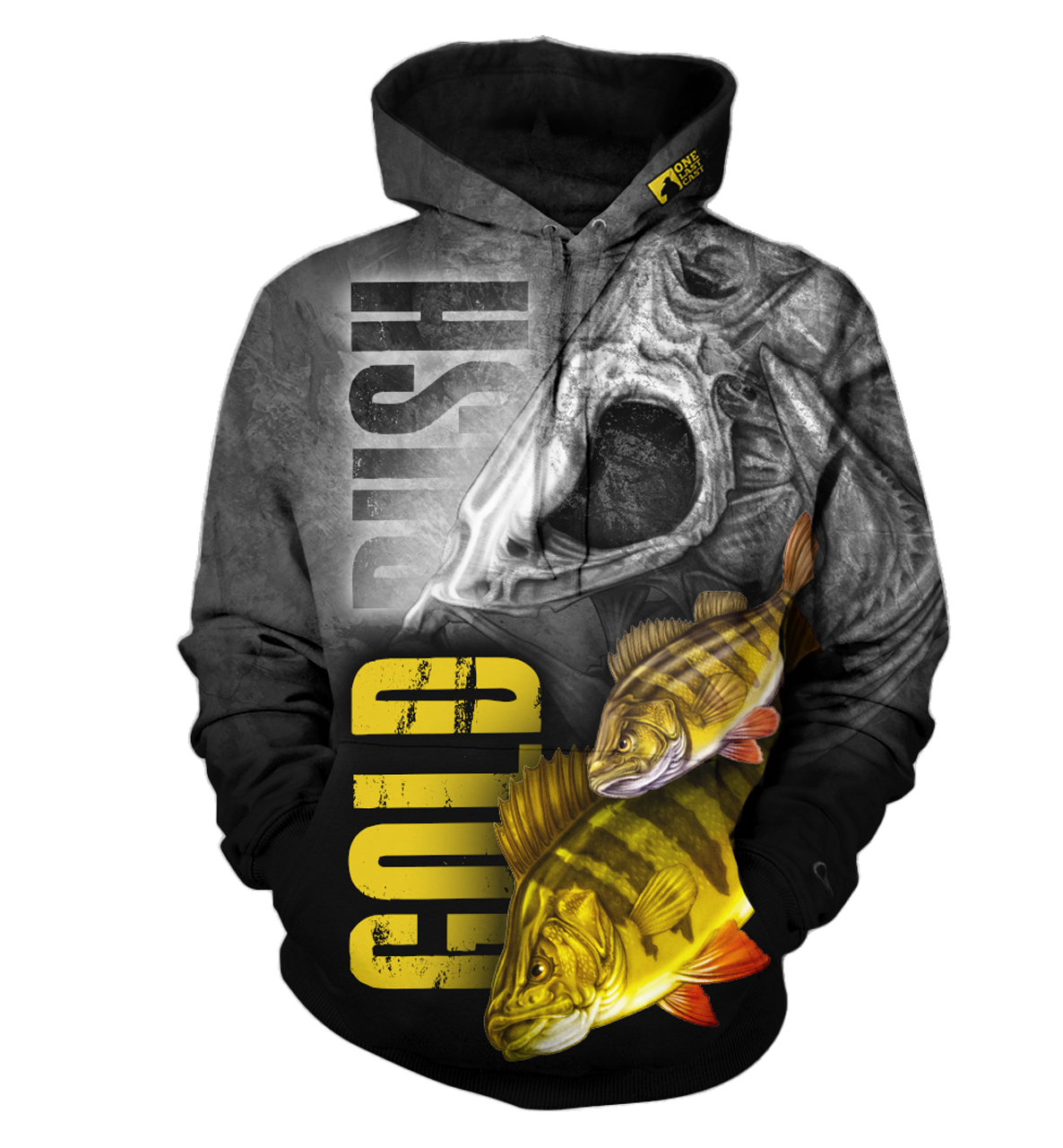 Gold Rush Men's Fishing Hoodie - Perch - One Last Cast Gear