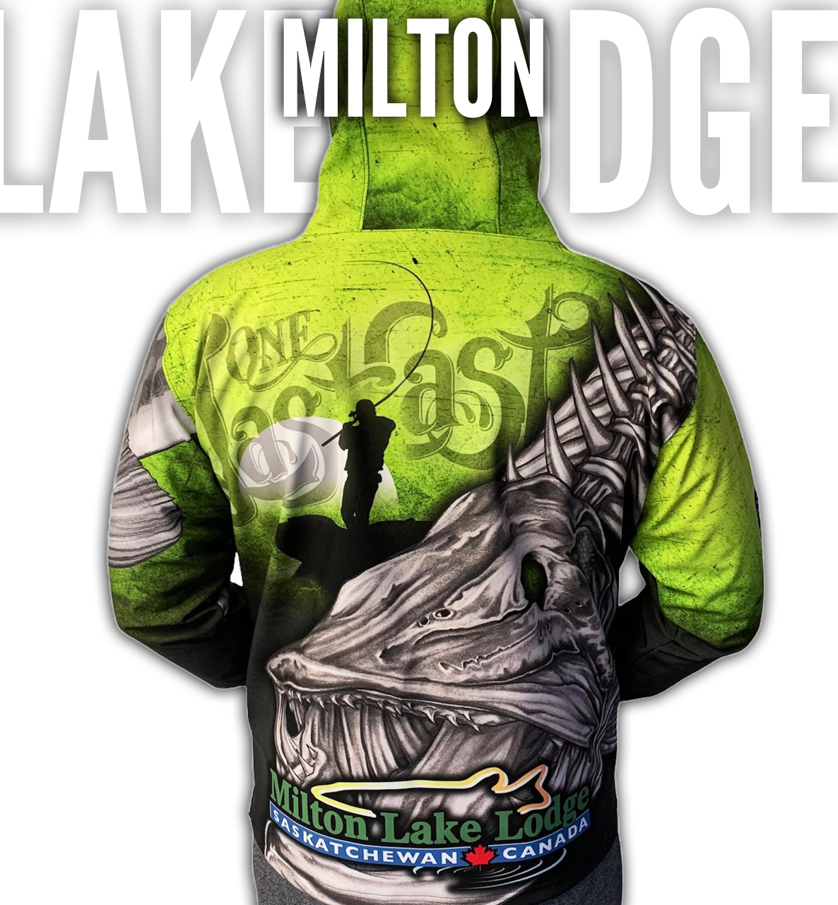 Milton Lake Lodge Fishing Hoodie - Northern Pike