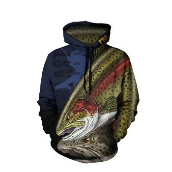 トップス Glay)Brook Trout Official Logo Sweat L Mighty Brookie Fishing Hoodie - Brook Trout - One Last Cast Gear