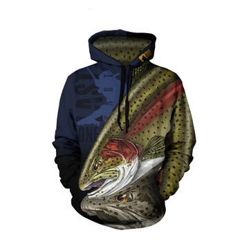 Chasing Bows Fishing Hoodie - Rainbow Trout