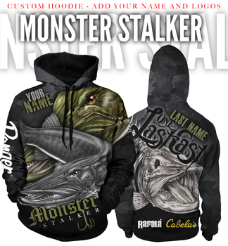 Monster Stalker Men's Fishing Jersey Long Sleeve Musky - Custom - One Last  Cast Gear