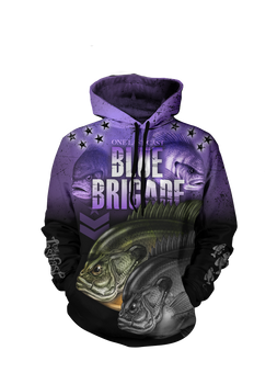 Blue Brigade Men's Fishing Hoodie - Full Zip - Bluegill