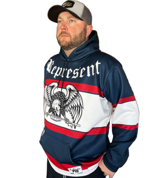 Represent Men's Fishing Hoodie - USA Represent Men's Fishing Hoodie - USA