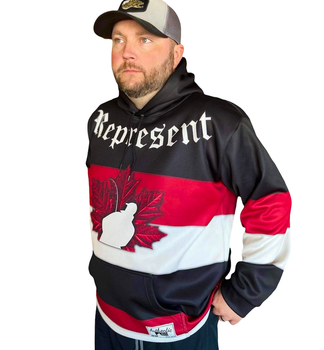 Represent Men's Fishing Hoodie - Canada Represent Men's Fishing Hoodie - Canada