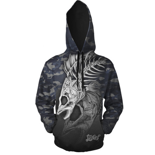 Razorback Men's Fishing Hoodie Walleye - fishing apparel - front