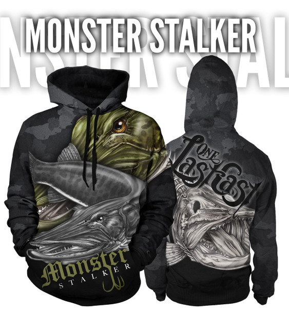 Monster Stalker Women's Fishing Hoodie 1/4 Zip - Muskie