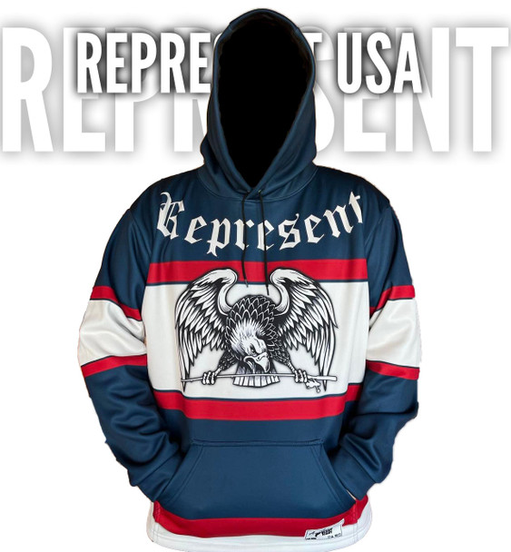 Represent Men's Fishing Hoodie - USA 