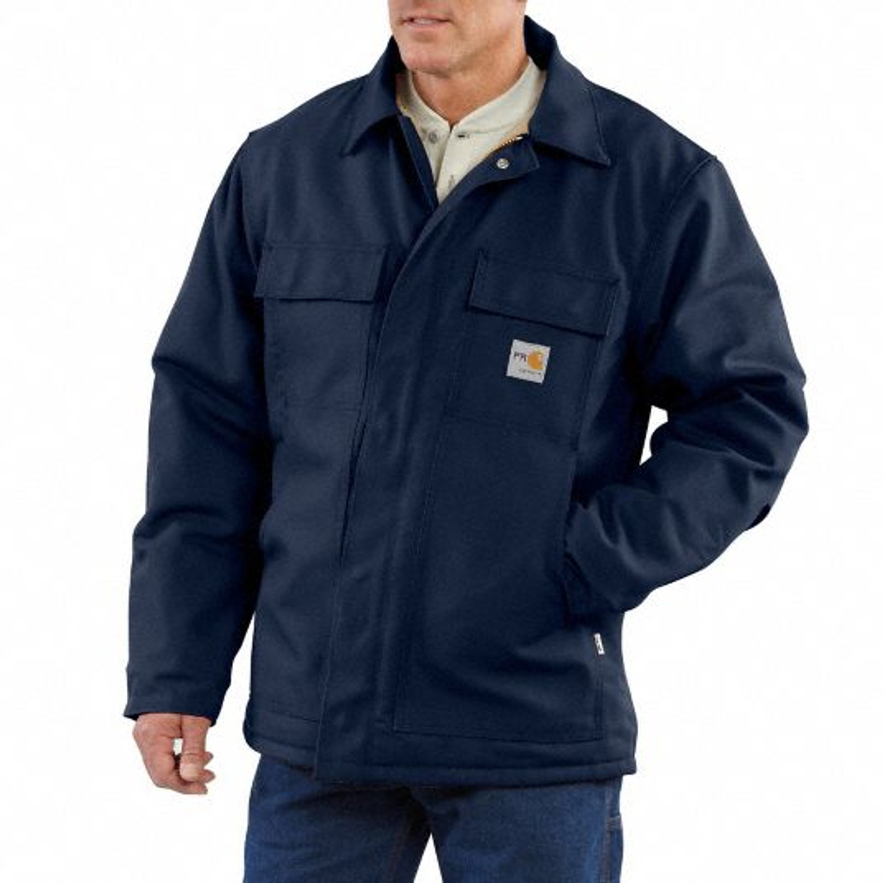 Carhartt Flame Resistant Duck Traditional Coat/quilt Lined - Black