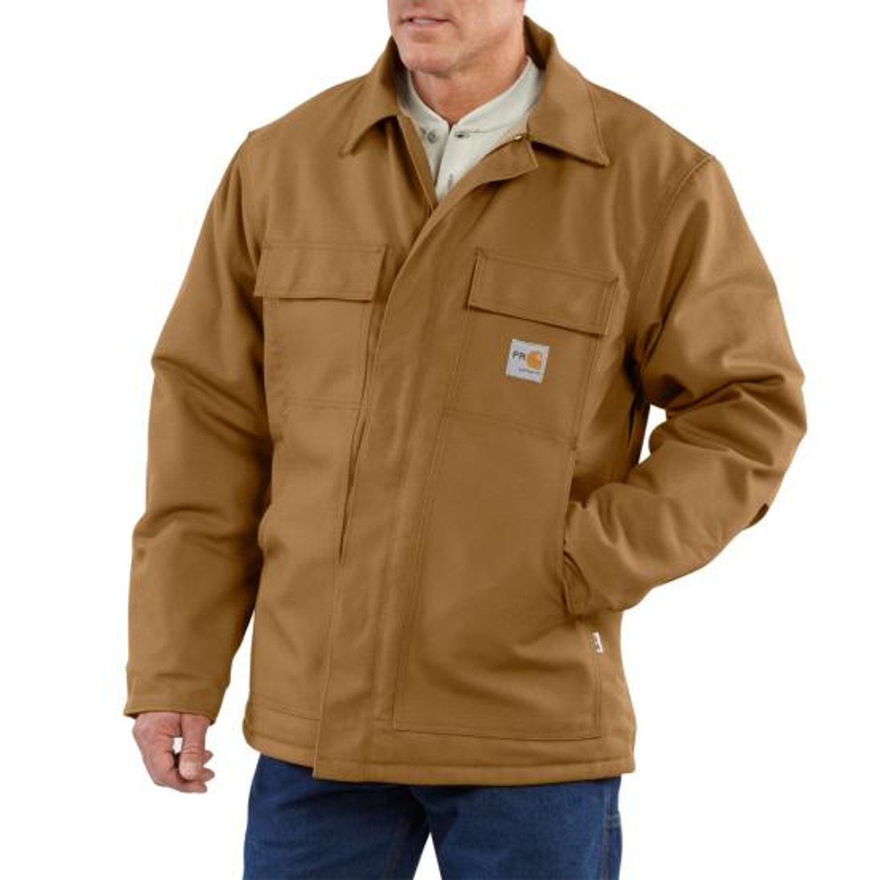 Carhartt Flame Resistant Duck Traditional Coat/quilt Lined - Black ...