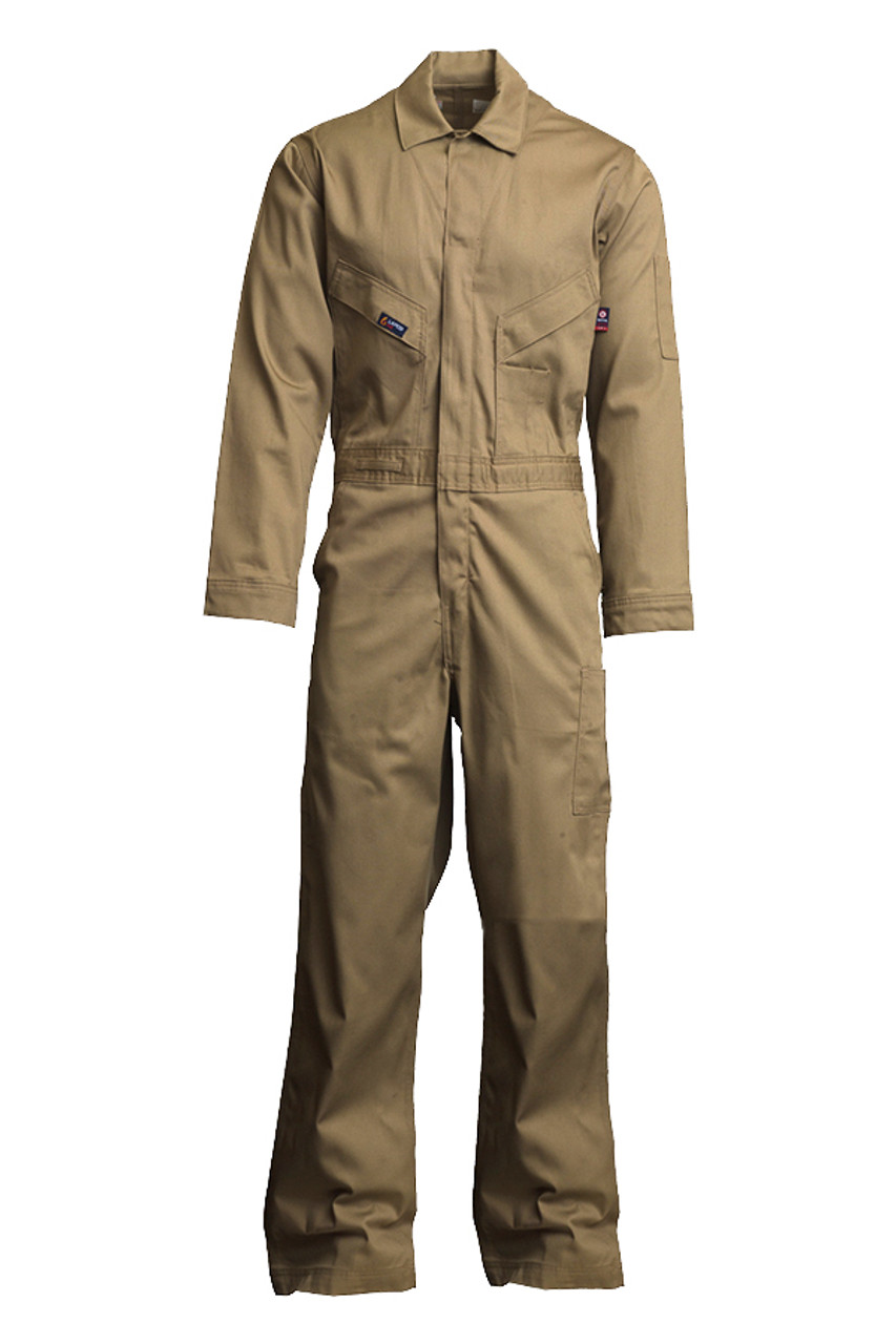 Durable and Stylish Men's Workwear Coveralls in Grey-Orange