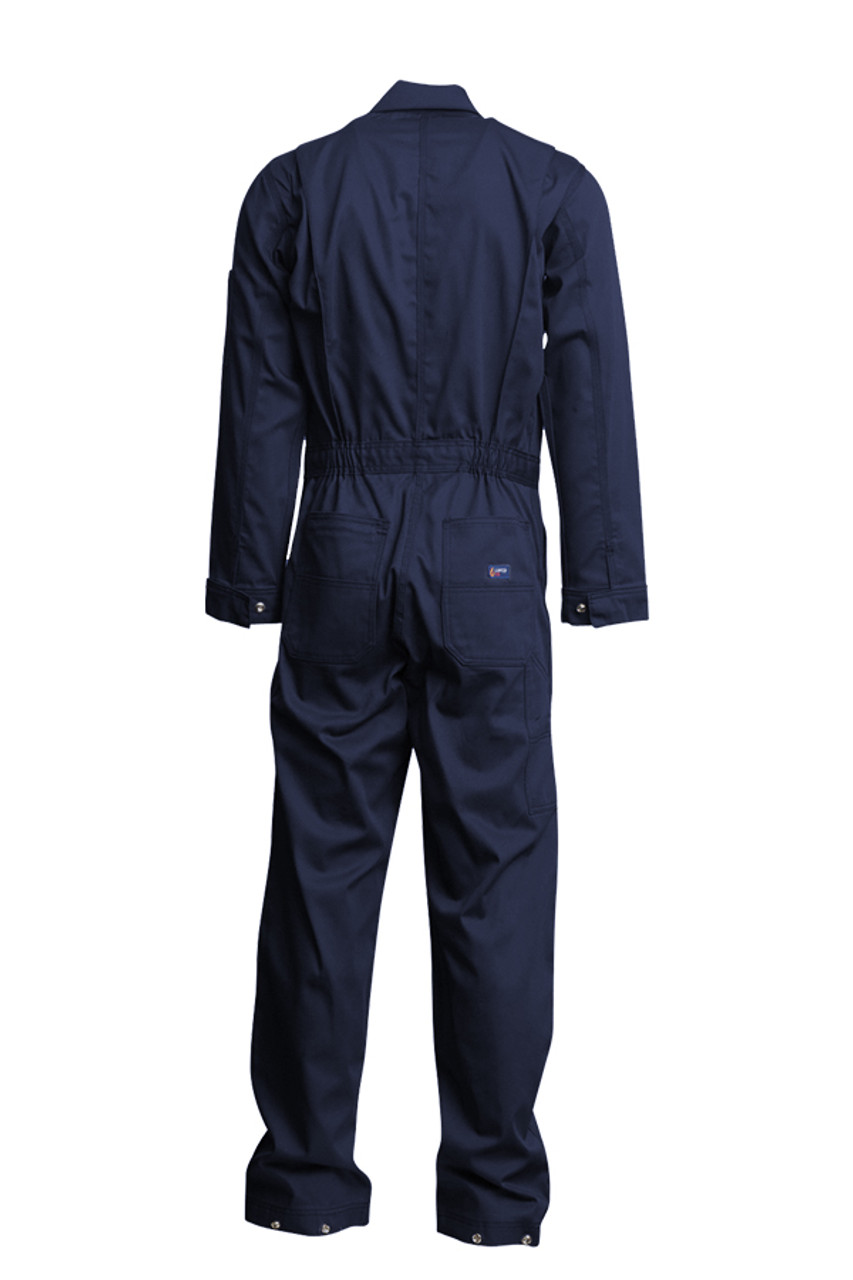 LAPCO Flame Resistant Dark Navy Contractor Coverall | Men's Size XL Short (46-48) | Cotton
