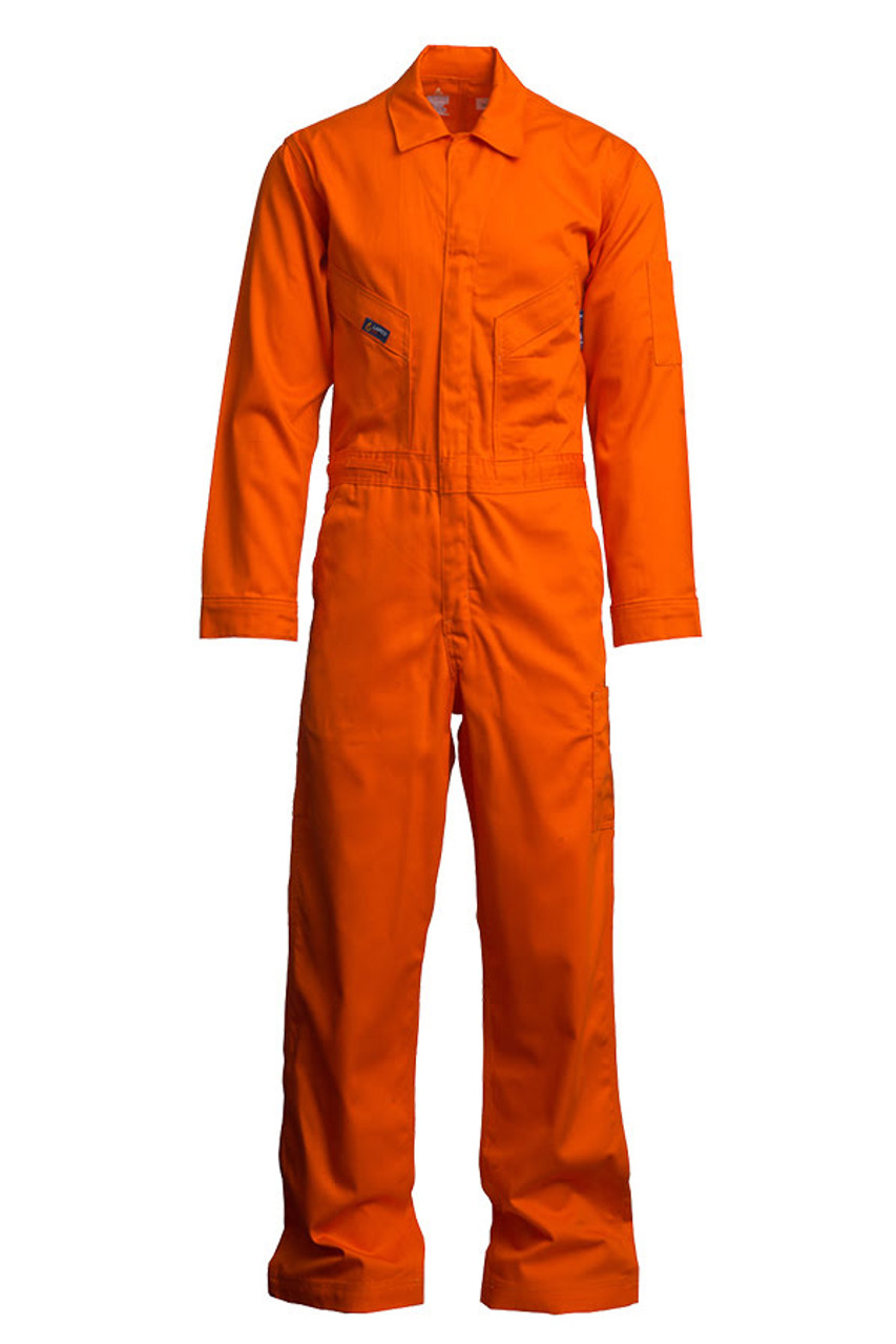 Lapco Flame Resistant Orange Contractor Coverall