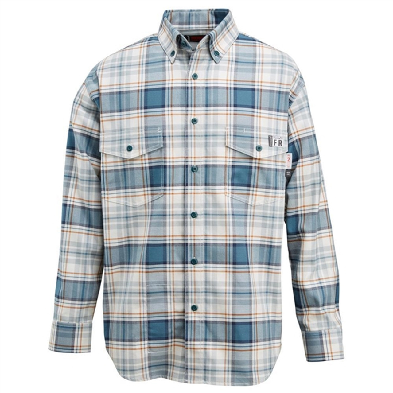 Wolverine FR Plaid Twill Work Shirt Bering