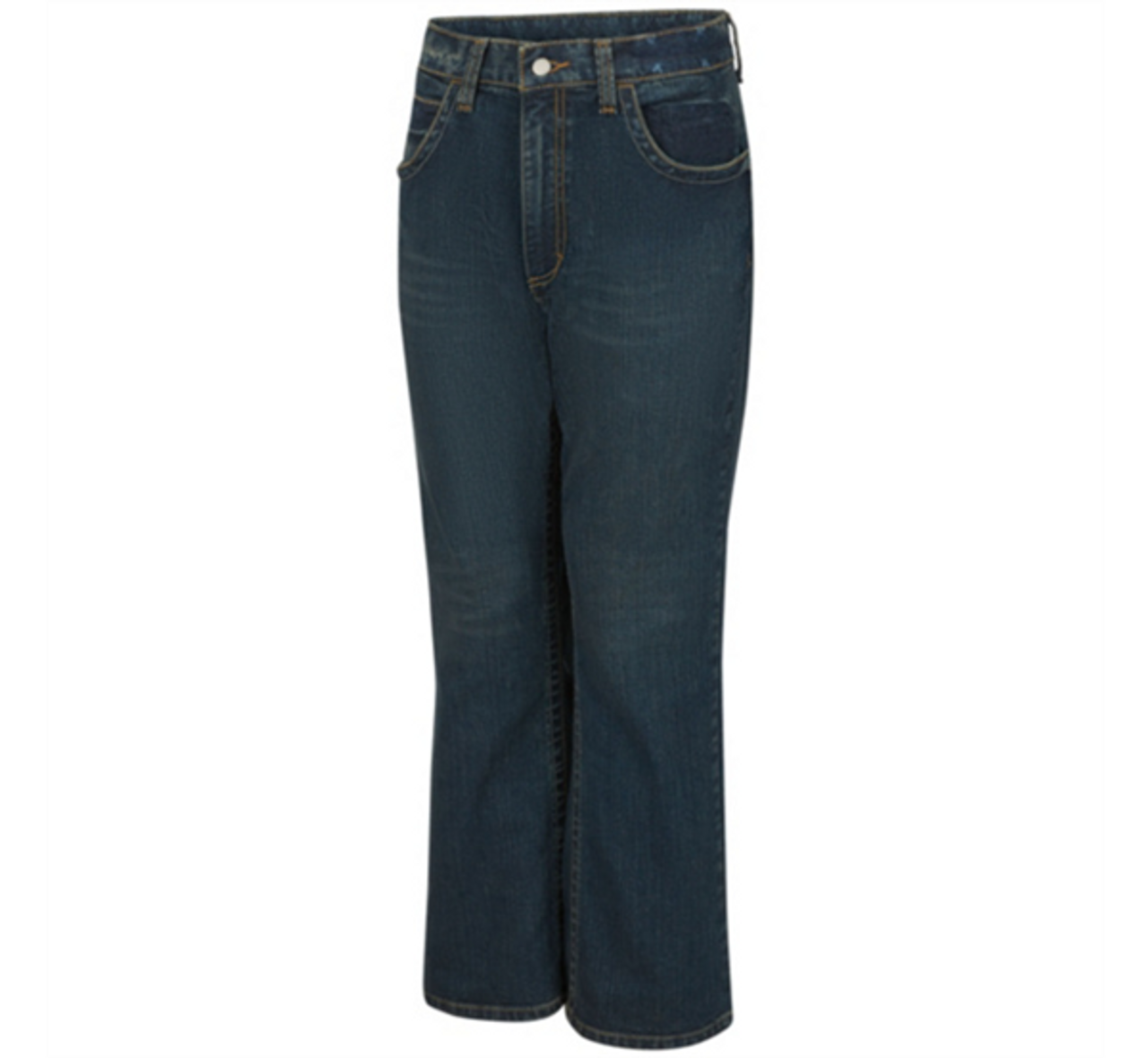 【BOK PLACE】Winter semi bootcut brushed denim pants Bulwark Men's FR Relaxed Fit Boot Cut Jeans with Stretch