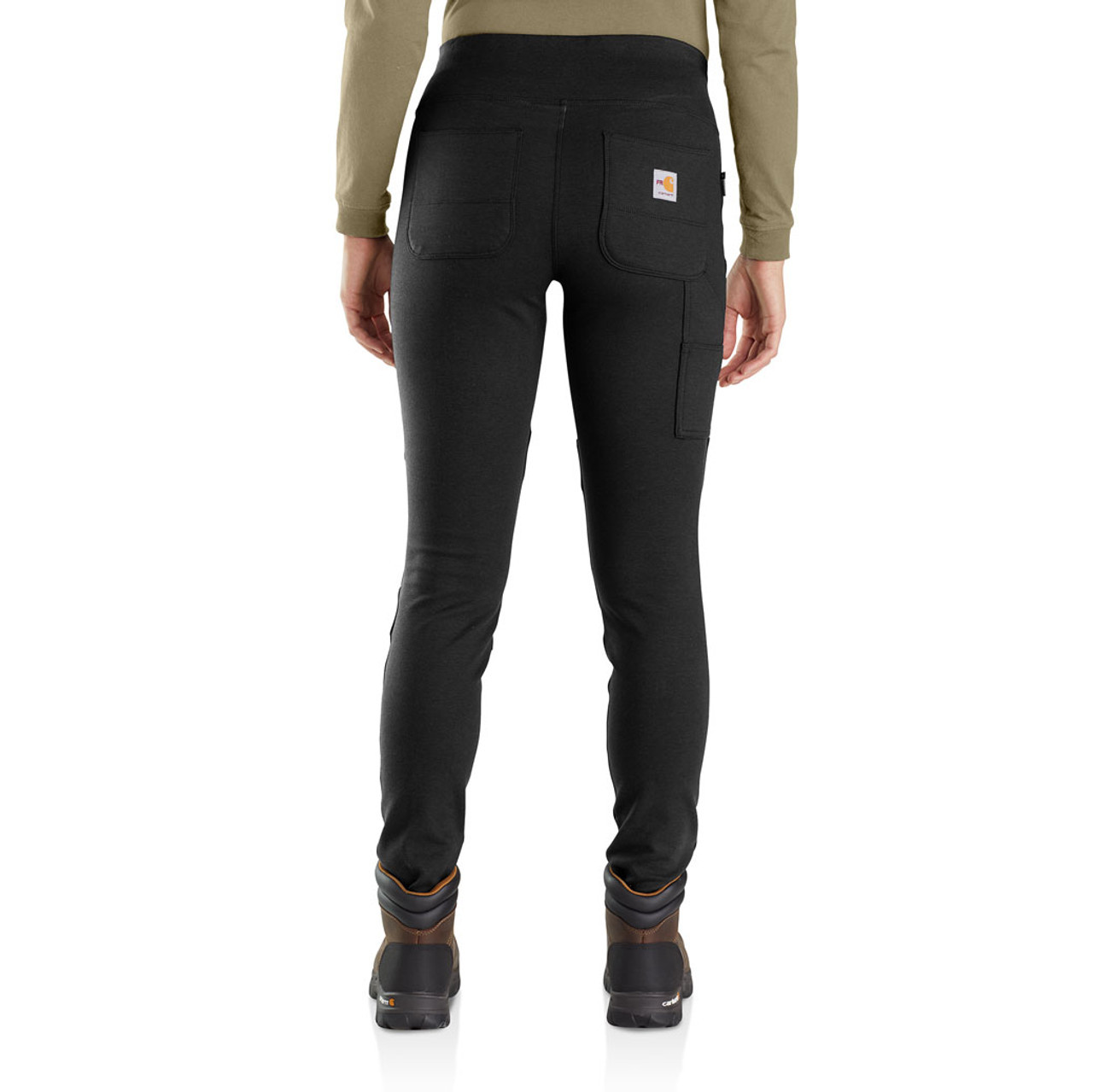 Women's FR Carhartt Force® Midweight Pocket Legging-Black - Main Image