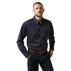 Ariat FR Air Inherent Work Shirt-Navy Heather