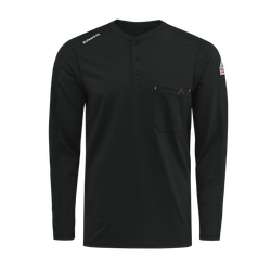 Bulwark Men's Flex Knit Henley - Black