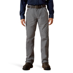 Ariat Mens FR M4 Relaxed DuraLight Ripstop Boot Cut Pant-Grey